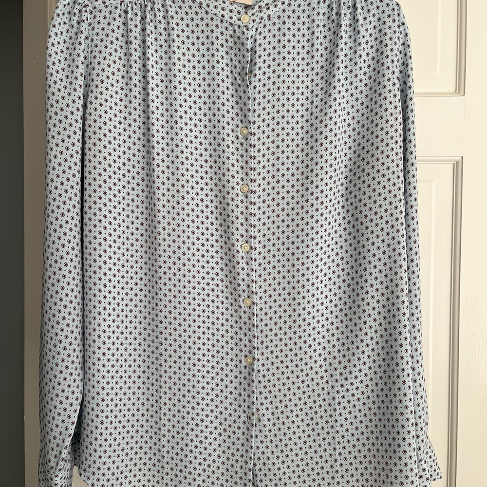Ann Taylor Loft Geometric Print Blouse